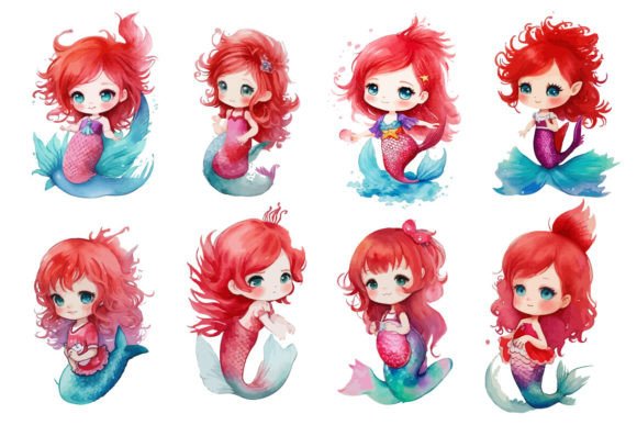 Charming Mermaid Design for Embroidery Projects
