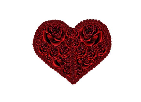 Love Red Rose: A Valentine's Embroidery Gem
