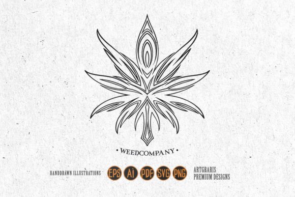 Medical Marijuana Leaf Company Logo