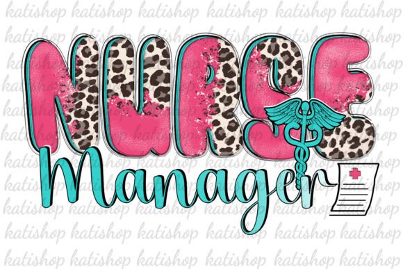 Nurse Manager Leopard Png for Embroidery
