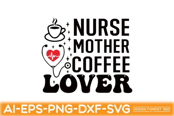 Nurse, Mother, Coffee Lover: A Versatile Embroidery Design