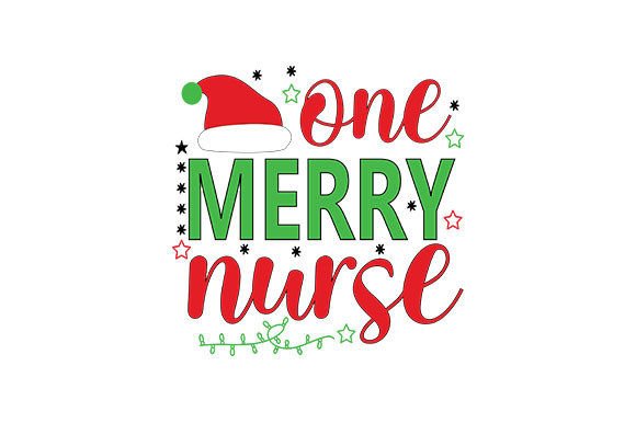 One Merry Nurse Christmas T-Shirt Design