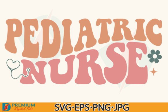 Retro Charm in Pediatric Nurse SVG PNG Design