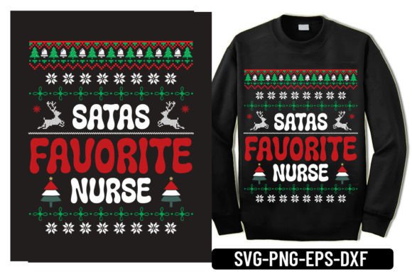 Santas Favorite Nurse - Ugly Sweater